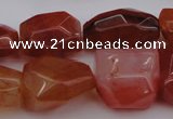 CNG1040 15.5 inches 13*18mm - 15*20mm faceted nuggets carnelian beads