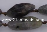 CNG1047 10*25mm - 20*48mm faceted nuggets iolite gemstone beads