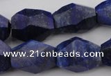 CNG1060 15.5 inches 12*16mm - 15*20mm faceted nuggets lapis lazuli beads