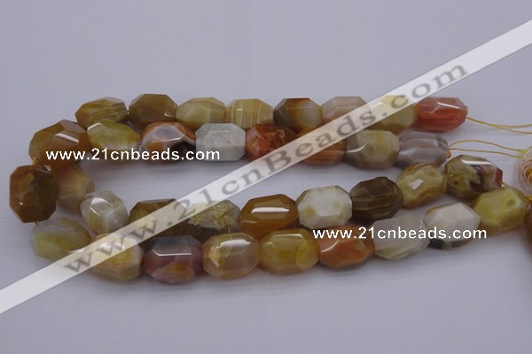 CNG1070 15.5 inches 13*18mm - 16*22mm faceted nuggets Botswana agate beads