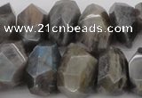 CNG1073 15.5 inches 12*16mm - 15*20mm faceted nuggets labradorite beads