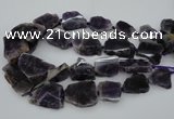 CNG1076 15.5 inches 18*25mm - 35*40mm nuggets amethyst beads