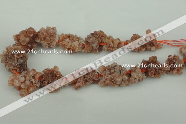 CNG1082 15.5 inches 20*25mm - 25*35mm nuggets red quartz beads