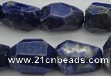 CNG1089 15.5 inches 15*20mm - 18*25mm faceted nuggets lapis lzuli beads