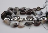 CNG1097 15.5 inches 18*25mm - 25*35mm nuggets botswana agate beads