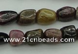 CNG1107 15.5 inches 8*12mm - 10*14mm nuggets tourmaline beads