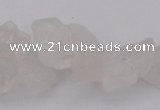 CNG1115 15.5 inches 8*12mm - 13*18mm nuggets white crystal beads