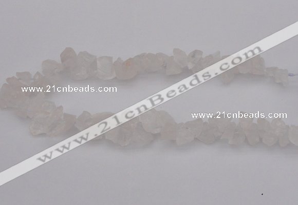 CNG1115 15.5 inches 8*12mm - 13*18mm nuggets white crystal beads