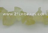 CNG1116 15.5 inches 8*12mm - 13*18mm nuggets lemon quartz beads