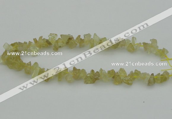 CNG1117 15.5 inches 8*12mm - 13*18mm nuggets lemon quartz beads