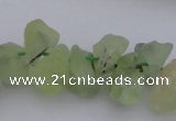 CNG1120 15.5 inches 8*12mm - 13*18mm nuggets green rutilated quartz beads