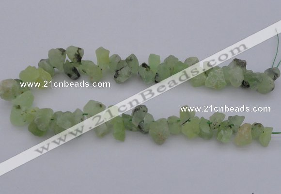 CNG1120 15.5 inches 8*12mm - 13*18mm nuggets green rutilated quartz beads