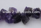 CNG1121 15.5 inches 8*12mm - 13*18mm nuggets amethyst beads