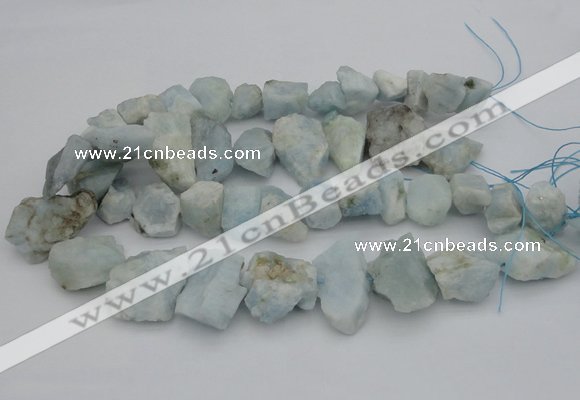 CNG1125 15.5 inches 12*16mm - 20*25mm nuggets aquamarine beads