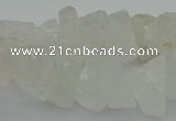 CNG1128 15.5 inches 8*12mm - 13*18mm nuggets white crystal beads