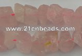 CNG1132 15.5 inches 8*12mm - 13*18mm nuggets rose quartz beads