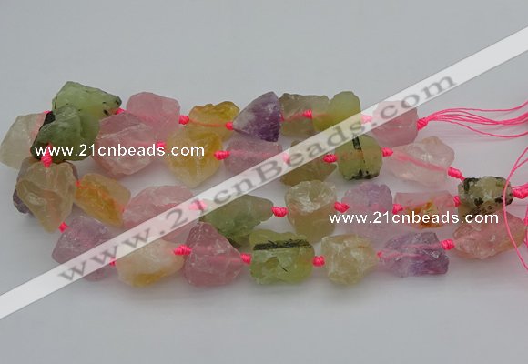 CNG1167 15.5 inches 15*25mm - 25*30mm nuggets mixed quartz beads