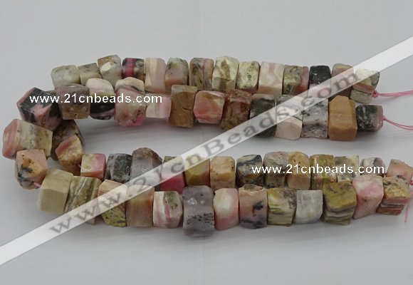 CNG1173 15.5 inches 12*16mm - 15*20mm nuggets pink opal gemstone beads