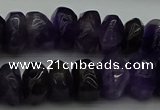 CNG1180 15.5 inches 6*14mm - 8*14mm nuggets amethyst beads