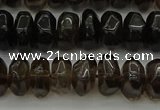 CNG1181 15.5 inches 6*14mm - 8*14mm nuggets smoky quartz beads