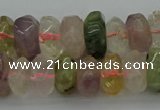 CNG1182 15.5 inches 6*14mm - 8*14mm nuggets mixed quartz beads