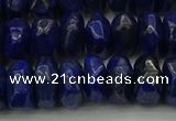 CNG1188 15.5 inches 6*14mm - 8*14mm nuggets lapis lazuli beads