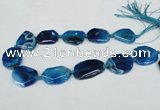 CNG1205 15.5 inches 20*30mm - 30*40mm freeform agate beads