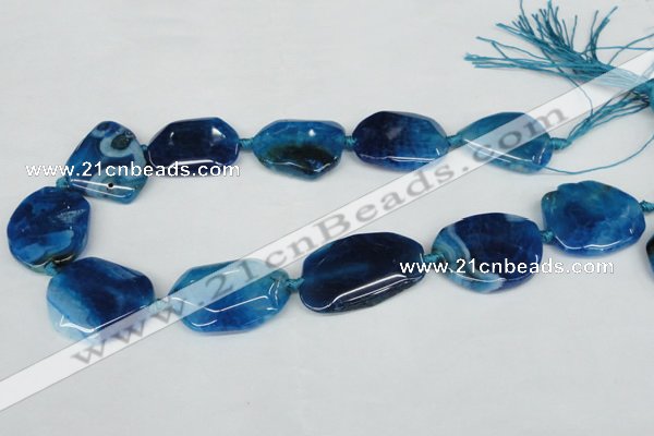 CNG1205 15.5 inches 20*30mm - 30*40mm freeform agate beads