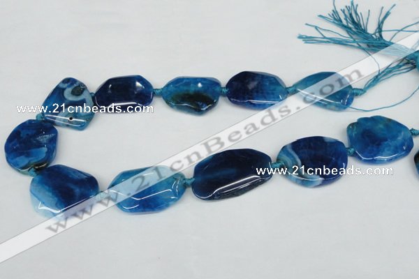 CNG1205 15.5 inches 20*30mm - 30*40mm freeform agate beads