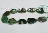 CNG1206 15.5 inches 20*30mm - 30*40mm freeform agate beads