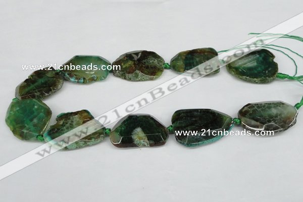 CNG1206 15.5 inches 20*30mm - 30*40mm freeform agate beads