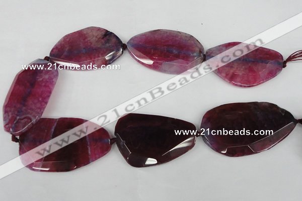 CNG1212 15.5 inches 30*45mm - 40*50mm freeform agate beads