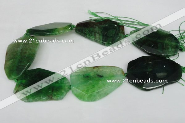 CNG1215 15.5 inches 35*40mm - 40*55mm freeform agate beads