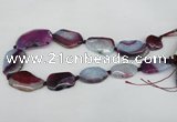 CNG1217 15.5 inches 20*30mm - 30*40mm freeform agate beads