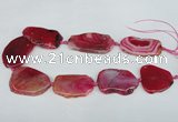 CNG1218 15.5 inches 25*35mm - 35*45mm freeform agate beads