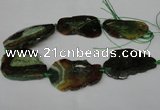 CNG1221 15.5 inches 30*50mm - 40*55mm freeform agate beads