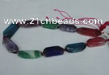 CNG1225 15.5 inches 18*30mm - 20*45mm freeform agate beads