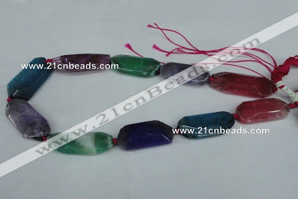 CNG1225 15.5 inches 18*30mm - 20*45mm freeform agate beads