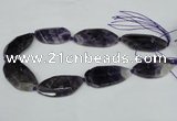 CNG1227 15.5 inches 20*40mm - 25*50mm freeform amethyst beads