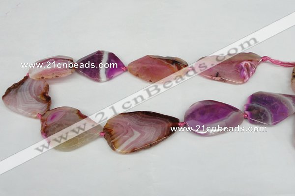 CNG1230 15.5 inches 25*35mm - 30*50mm freeform agate beads