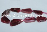 CNG1232 15.5 inches 25*40mm - 32*55mm freeform agate beads