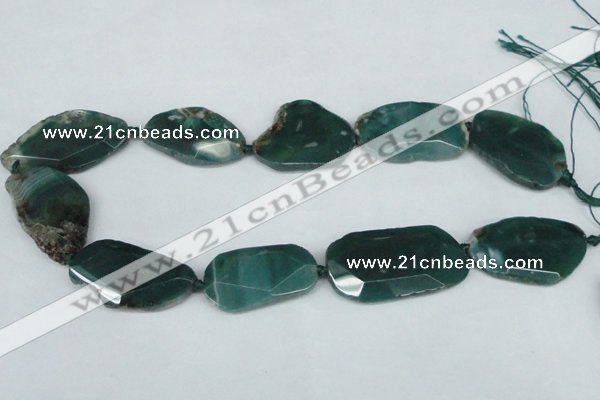 CNG1233 15.5 inches 20*35mm - 35*45mm freeform agate beads