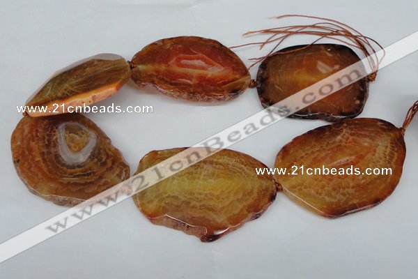 CNG1237 15.5 inches 40*50mm - 55*65mm freeform agate beads