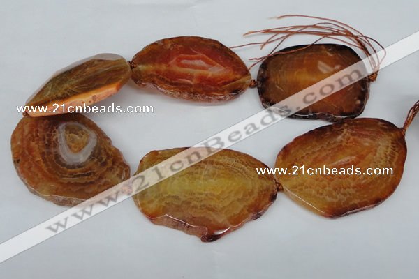 CNG1237 15.5 inches 40*50mm - 55*65mm freeform agate beads