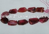 CNG1239 15.5 inches 25*35mm - 30*45mm freeform agate beads