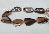 CNG1240 15.5 inches 30*40mm - 35*50mm freeform agate beads