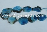 CNG1241 15.5 inches 30*40mm - 40*50mm freeform agate beads