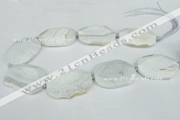 CNG1242 15.5 inches 30*40mm - 40*50mm freeform agate beads