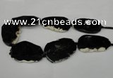 CNG1249 15.5 inches 35*40mm - 45*50mm freeform agate beads