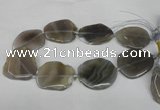 CNG1253 15.5 inches 30*40mm - 45*50mm freeform agate beads